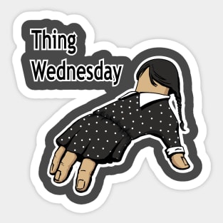 Thing Wednesday Sticker